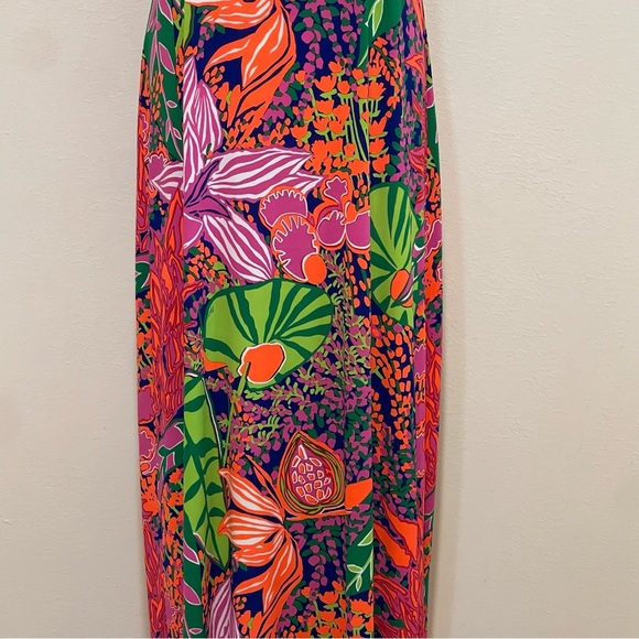 Trina Turk Resort Wear Violina Print Jersey Maxi Floral Dress - Picture 10 of 15